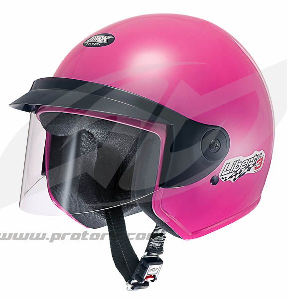CAPACETE LIBERTY THREE(56)rosa(ABERTO) TORK CAP-43PT