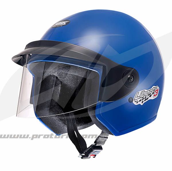 CAPACETE LIBERTY THREE(56)azul(ABERTO) TORK CAP-43PT