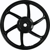 roda de liga scud 6 pontas titan 150 preto fosco